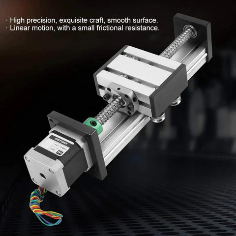 High Precision Ball Screw Linear Slide 1204 With 100mm Stroke And 12mm Diameter Shaft Long Stage Actuator and Stepper Motor