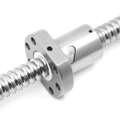 ✝️ Ball Screw SFU1605 (Diameter 16mm Pitch 5mm) Length 250mm with Metal Ball Screw Nut for CNC Machine Parts close-up view