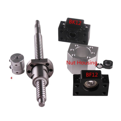 Ball Screws SFU1605 Set SFU1605 Rolled Ball Screw C7 End Machined + Ballnut + Nut Housing BK/BF12 End Support components