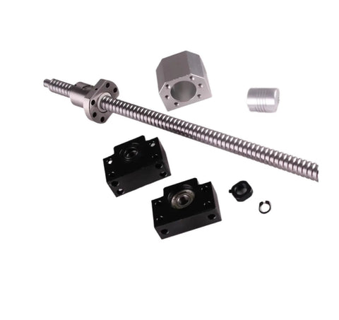 Ball Screws SFU1605 Set SFU1605 Rolled Ball Screw C7 End Machined with Ballnut, Nut Housing BK/BF12 End Support, Coupler RM1605 Ballscrew