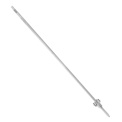Rolled Ballscrew With Anti Backlash Ballnut SFU1204 700mm Long Travel linear motion component, full view.