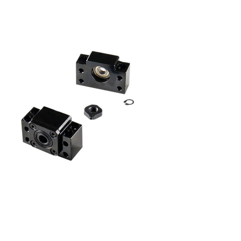 BF12 BK12 nut housing for 2Pcs HGR20 200mm Linear Rail and 1Pcs RM1605 250mm Ballscrew Kit in DIY CNC projects