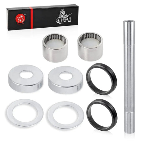 Swingarm Bearings Dust Cap Seal And Pivot Sleeve Rebuild Kit For Banshee 350 YFZ350 1987-2006 28-1028 with components displayed
