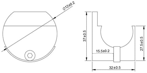 Technical diagram of Seventy Eight And Three Quarters Inch Single Roller Round Rod Barn Door Hardware Kit In Champagne Brass Finish