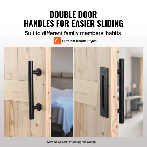 Sliding Barn Door 30 Inch Wide By 84 Inch High With Included Hardware Kit And Handle For Interior Rooms And Storage Closets