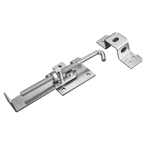 Secure, heavy duty barn door latch with cam style lock prevents unintended movement and forced entry, while a versatile 7 inch design fits barn doors.