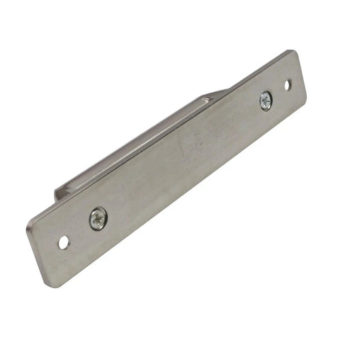 Sliding Barn Door Handle Set 5 Inch Center Hole Aluminum Alloy With Mounting Plate 6 Inch Door Pull Handle side view