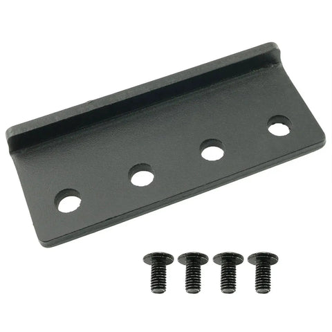 Barn Door Track Connector Plate For Sliding Barn Door Hardware Adaptor And Flat Rail Connector L Shaped Rail Adaptor In Black