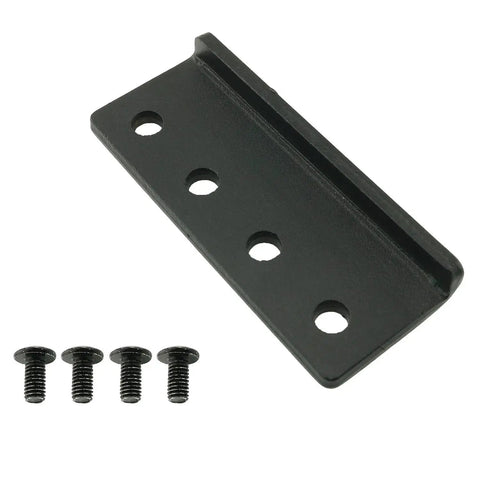 Barn Door Track Connector Plate For Sliding Barn Door Hardware Adaptor And Flat Rail Connector L Shaped Rail Adaptor In Black