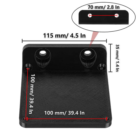 Bass Shaker Mount For BST-1 Fits 100x100 Bass Vibrator With Reinforced Design Reduces Vibration Noise And Resonance