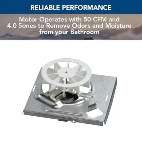 Genuine Bath Fan Replacement Motor And Cover Kit For 50 CFM Four Point Zero Sones Diy Friendly Easy Install Quiet Operation