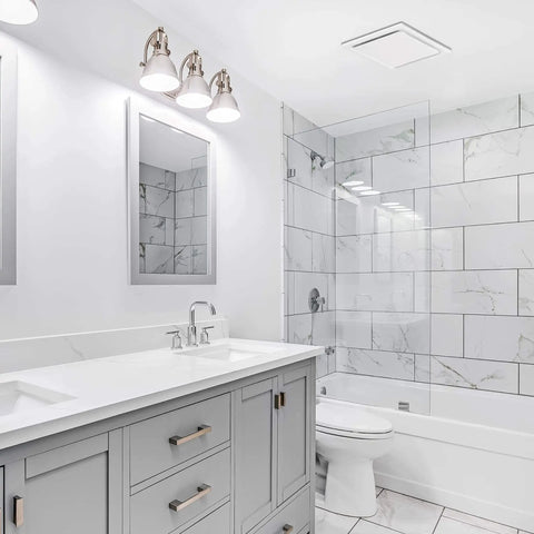 Quiet Ceiling Mount Bathroom Exhaust Fan With 80 CFM And 1.5 Sones White Finish Ideal For Small To Medium Bathrooms Up To 110 Sq Ft From Homewerks