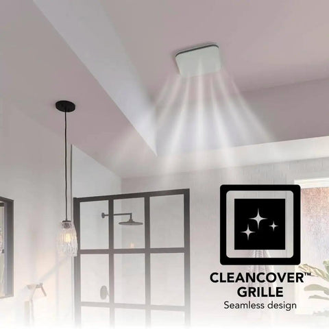 Installed Ultra Quiet Bathroom Exhaust Fan With Easy Retrofit Without Attic Access 110 CFM 1 Sone Energy Star Certified