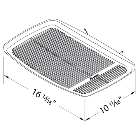 Dimensions diagram of the Radiance 80 CFM Exhaust Bathroom Fan With Quiet Operation And Built In Thermostat Heater, Energy Efficient Brushless DC Motor Delivers Ultra Low Noise And Long Lifespan From Delta Breez