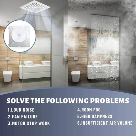 Illustration of a bathroom using 8664RP 8663RP for Nutone 8664RP/8663RP B Unit Bathroom Fan Motor to solve ventilation issues.