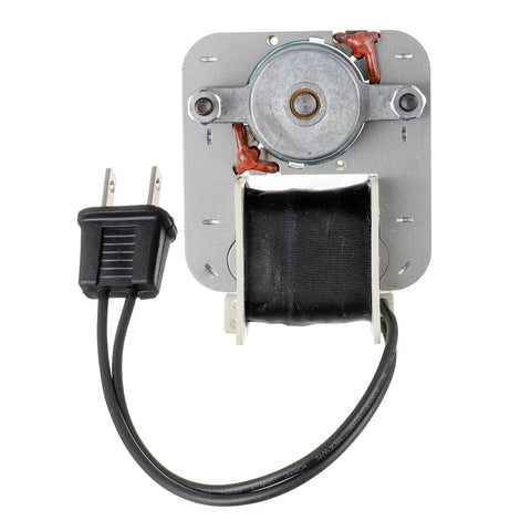 Front view of Bathroom Vent Fan Motor 120V 60Hz 0.60A 30W Compatible with 686,687,8870,M686 YJF6158 showing power cord and connectors.