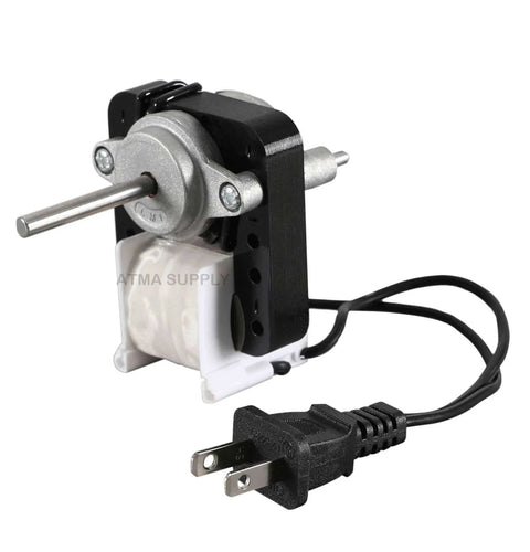 Universal Bathroom Vent Fan Motor Replacement Electric Motors Kit SM550 Compatible with Nutone Broan, showing motor and plug