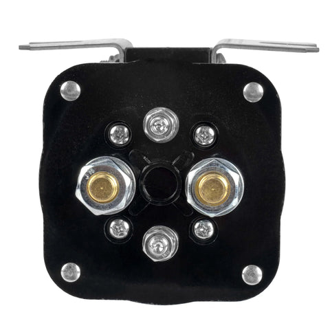 Close-up of Heavy Duty 500 Amp Battery Relay Isolator And Relay For Cars RVs ATVs UTVs And Boats 12V Continuous Power And 700A Surge Power Low Draw Under One Amp Mobile Audio Ready Ideal For Dual Battery Systems