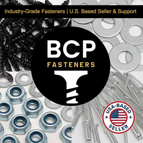 Heavy Duty Wood To Metal Self Drilling Tek Screws With Torx T27 Star Drive For Flatbeds Trailers Decks And Secure Wood To Steel Pack Of Three Hundred BCP1249 By BCP Fasteners logo with assortment of washers, nuts, and fasteners.