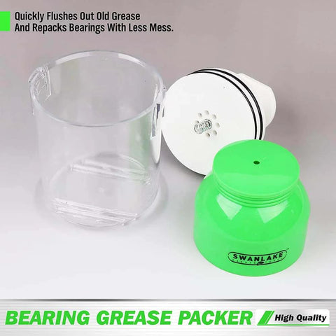 Premium Bearing Packer Kit, Portable Handy Wheel Bearing Packer Tool, Effortlessly Flushes Old Grease and Repacks Wheel Bearings