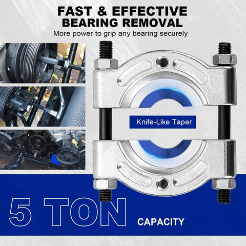 12 Piece Bearing Puller Set, Heavy Duty 5 Ton Capacity Bearing Separator Kit With 2 Inch And 3 Inch Jaws, Wheel Hub Axle Puller, shown in package
