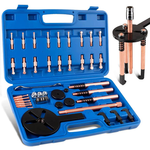 36 In 1 Bearing Puller Kit With Upgraded Blind Hole Design Pro Grade Bearing Removal Tool With Three Jaw Puller Hooks