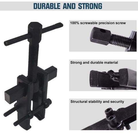 4 Bearing Puller 2'' 3'' 4'' 6'' with 2 Jaws Bearing Puller Tool Adjustable, Chrome Vanadium Steel, durable screw mechanism