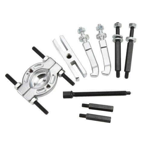 Bearing Separator And Puller Set 9 Piece Portable Heavy Duty Bearing Splitter Tool Kit With Red Case Includes Separator 2 Jaws