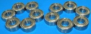 Bearing Set (12) For Traxxas Nitro 4 - TEC - VXB Ball Bearings