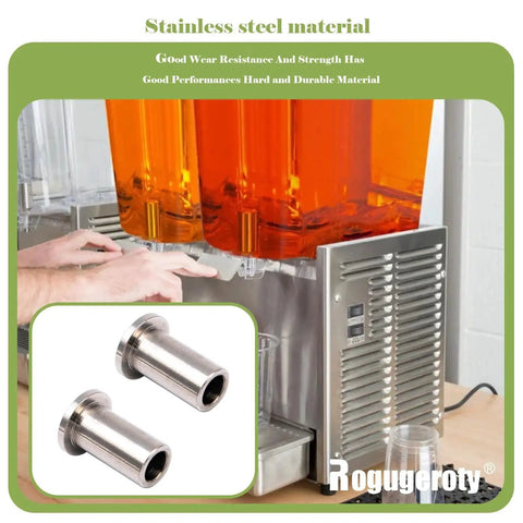 Bearing Sleeve Kit Two Pack For D And E Series Beverage Dispensers Stainless Steel Replacement in front of juice machine