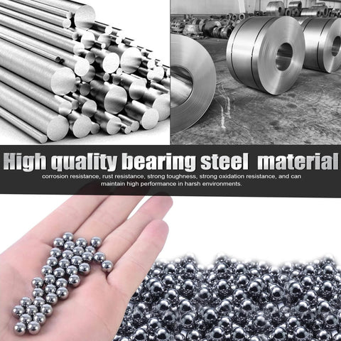 High quality bearing steel rods and balls, showcasing corrosion resistance, rust resistance, and performance in harsh environments.