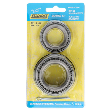 Beefy Boat Trailer Wheel Bearing Kit For 84 Spindle With Two Bearings And Races, Double Lip Seal AE2592N, Cotter Pin Included in packaging