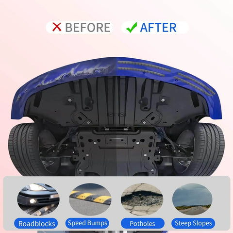 DIY Front Bumper Protector Kit With Preinstalled Tape Universal Bumper Guard For Lowered Cars Anti Scratch Shield demonstration