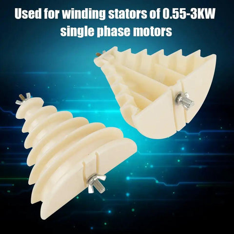 Beige Plastic Single Phase 6 Layer Coil Wire Winding Mold For Stator With Adjustable Winding Range And High Precision No Welding