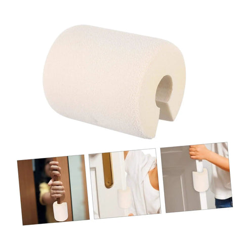 Two Pack Pinch Door Safety Stopper Silencer Set With Finger Protector And Door Guard for home use, showing flexible NBR material.