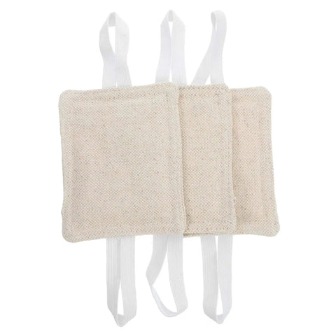 Enjoy a quieter home or classroom with tool-free door silencers and slam stoppers, 9-piece beige set, soft fabric cushions.