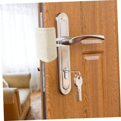 Three Piece Door Silencers No Drill Easy Install Cushions for Noise Reduction on door handle in living room