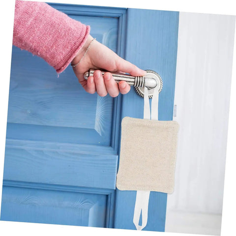 Three Pack Door Slam Stoppers Silencers for Doors Prevent Slamming with Easy No Drill Installation Attach to Door Knobs