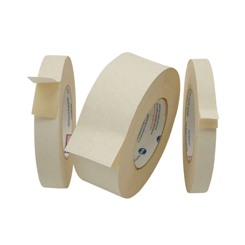 Beige Double Sided Flatback Paper Tape 1 Inch By 36 Yard Ideal For Golf Grips Making And Repairs With High Shear Natural Rubber Adhesive