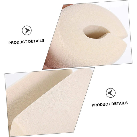 Close-up of beige Two Pack Pinch Door Safety Stopper Silencer Set With Finger Protector And Door Guard For Home Use