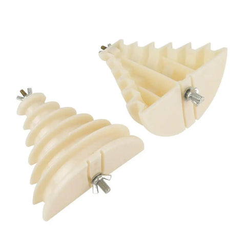Single Phase Motor Winding Mold Six Layer Coil Tool, beige plastic with metal fixings, for precise motor repair and coil winding.
