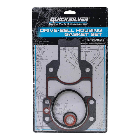 Bell Housing Gasket Kit For MerCruiser R, MR And Alpha One Gen II Drives, Six Piece Installation Set With Durable Gaskets Seals And O Rings