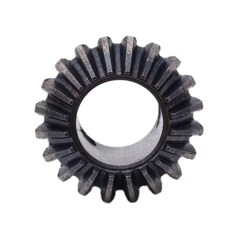 Front view of Two Piece Bevel Gear Set 1.5 Module Tapered Bevel Pinion Gears For Hardware And Machinery, 20 Tooth With 16mm Hole