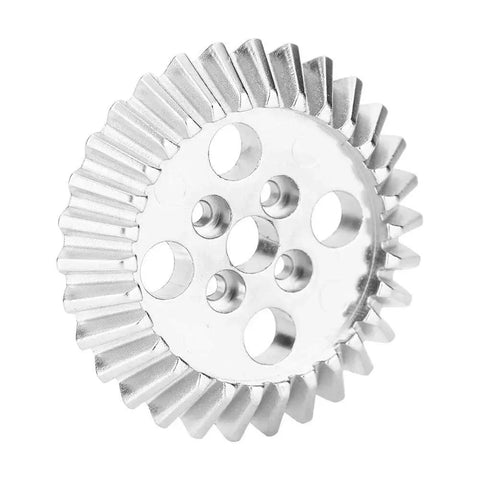 Front view of Beefy Bevel Gear Set For FRC Robots Zinc Alloy Aluminum Bearing 22mm, showcasing zinc alloy material and 30 teeth design.