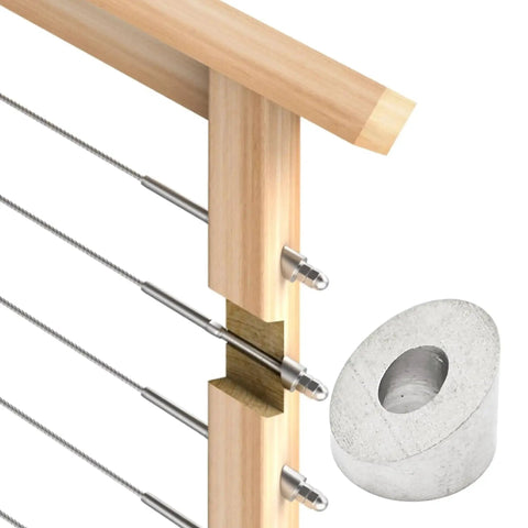 Cable Railing Washers 30 degree beveled washers for cable railing - 10 Pcs 🍁...