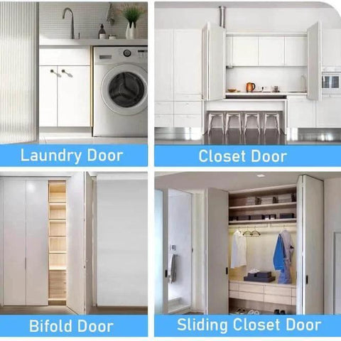 Laundry, closet, bifold, and sliding closet doors showcasing different door types for home interiors.