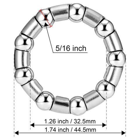 Close-up of a Bike Ball Bearing Retainer Set 5/16 Inch Ball Bearings For Bicycle Crank Bottom Bracket Replacement 4 Pcs MTB.