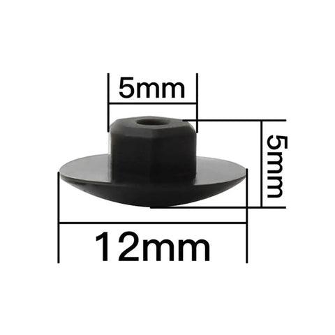 Bike Headset Cap Top Cover Waterproof Dustproof Rubber Spacer For M6 Inside Hex Screws, shown with dimensions.
