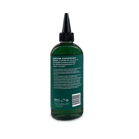 Biodegradable green oil bottle from Micro X System 3.0 Plus Bluetooth App Controlled Automatic Motorcycle Chain Lubrication System