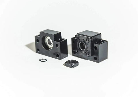 BK BF15 end support units for SFU2005 Ball Screw Assembly 20mm Diameter Lead 5mm 600mm Long With Nut Coupler End Machining CNC Linear Motion